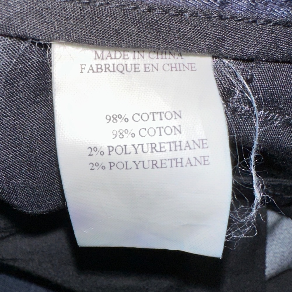 Theory Womens Wide Leg Trousers Indigo Blue Cotton Blend Dress Pants Size 8 - Picture 8 of 11